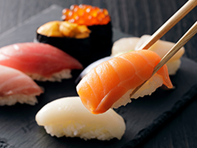 Nigiri sushi platter