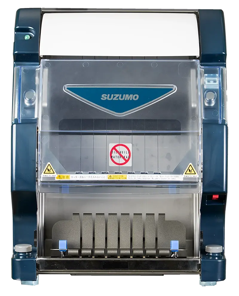 Suzumo SVC-ATD-WW roll sushi cutter front view